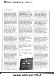 Computer Bulletin - September 1976
