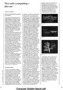 Computer Bulletin - March 1983
