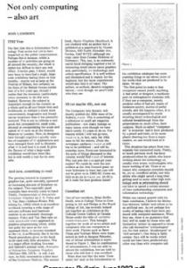 Computer Bulletin - June 1982