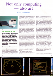 Computer Bulletin - June 1990
