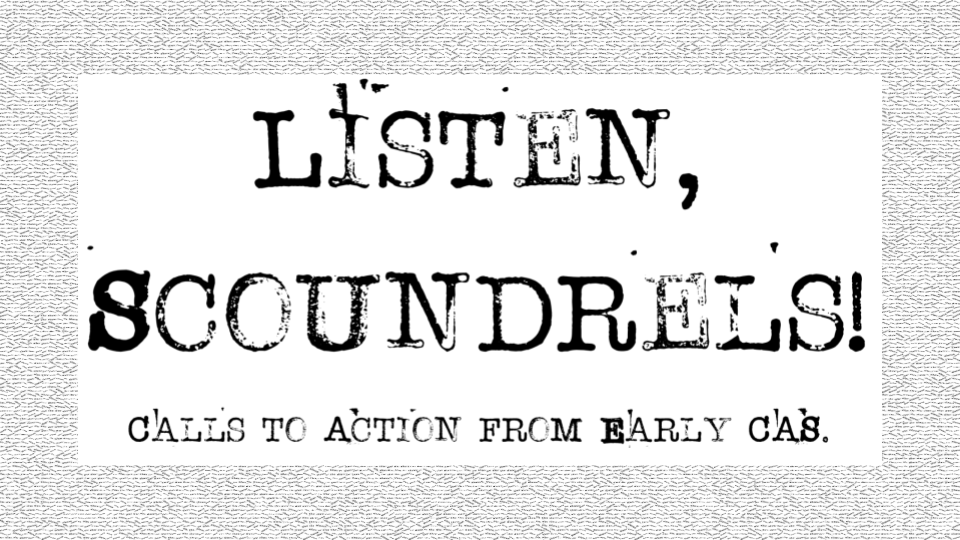 Listen, Scoundrels! at BCS Moorgate, London